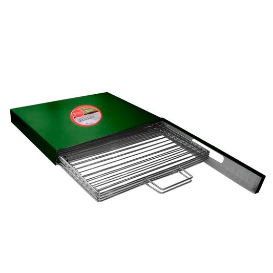 Parrilla plegable con caja M1300 60x35cm.