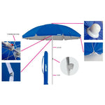 Sombrilla de playa con funda 1.8m