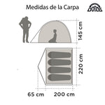 CARPA ZANDER 4 personas IMPERMEABLE