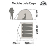 CARPA ZANDER 4 personas IMPERMEABLE