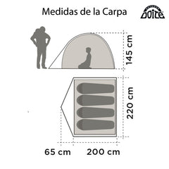 CARPA ZANDER 4 personas IMPERMEABLE