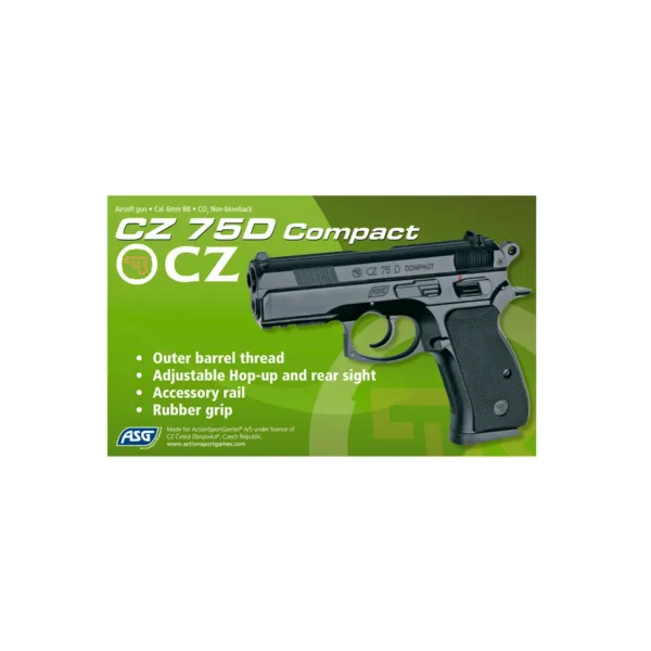 Pistola CO2 CZ75D Compact 6mm - Imagen 3