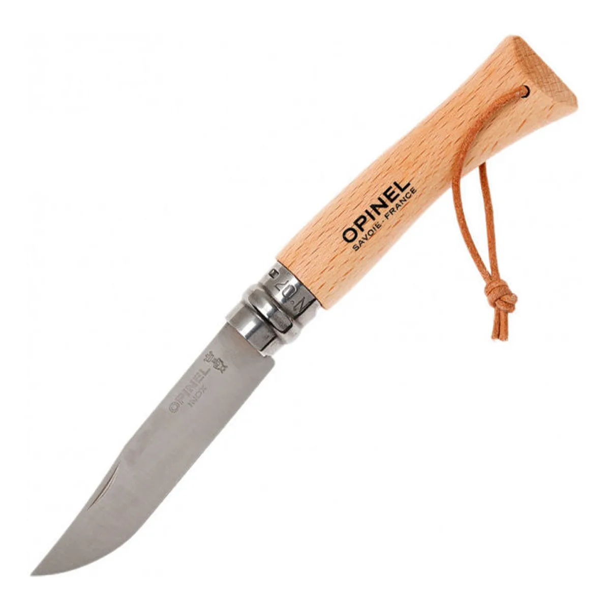 131354-CORTAPLUMAS-OPINEL-N07-BUSHWHACKER-BEECH-01 Cortaplumas plegable N°07 acero inox - Imagen 1
