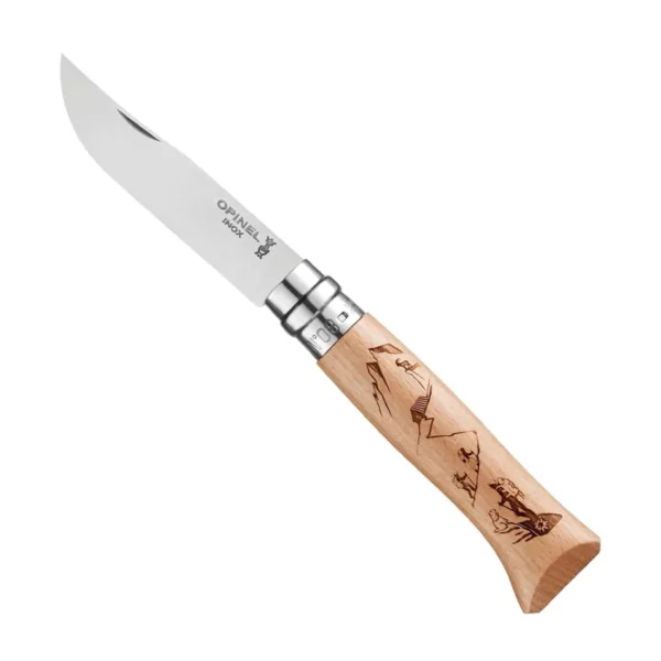 Cortaplumas plegable N°08 mango grabado Alpine Adventure - Imagen 4