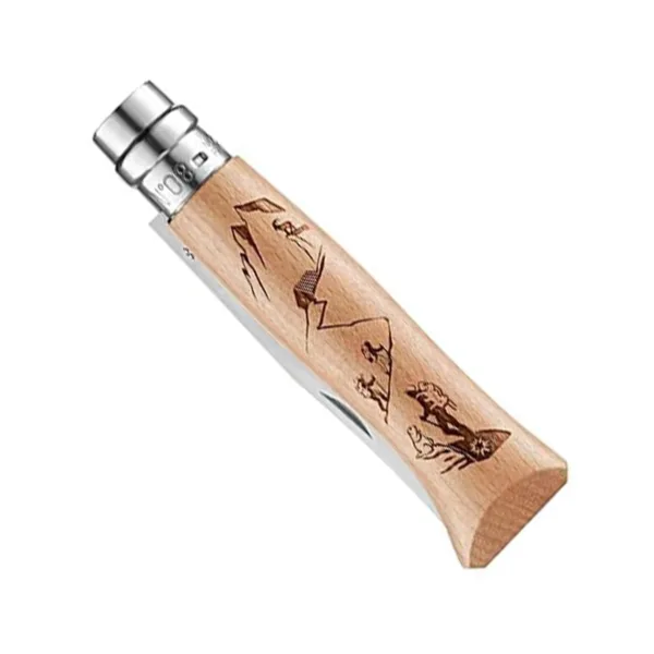 Cortaplumas plegable N°08 mango grabado Alpine Adventure - Imagen 3