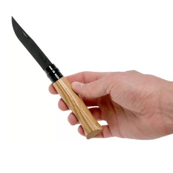 Cortaplumas plegable N°08 Acero negro - Imagen 4