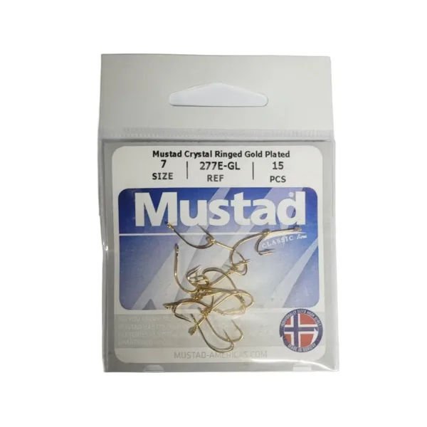 Anzuelos Crystal MUSTAD 277E-GL-7 x15 - Imagen 2