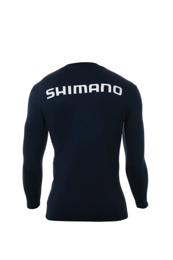 Remera Técnica Manga Larga Shimano Tech Hombre – Azul Oscuro - Imagen 2