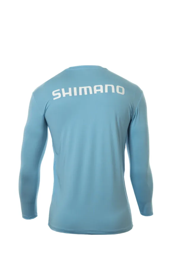 CAMISETA MANGA LARGA SHIMANO TECH TEE CELESTE 2XL - Imagen 2