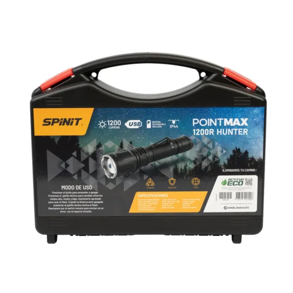 Linterna SPINIT Pointmax 1200R hunter recargable - Imagen 13