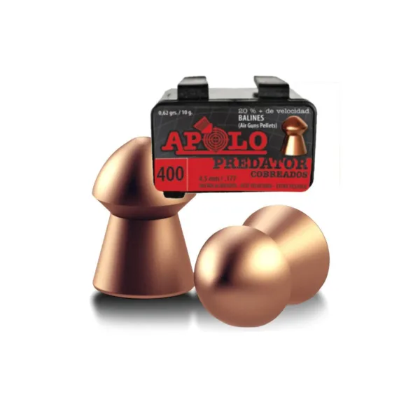 20812-APOLO-CAJA-BALINES-PREDATOR-COB.-4.5-X-400U.jpg Balines Predator 4,5mm x400 Aire Comprimido Rifle - Imagen 1