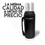 Termo Acero Inoxidable 1 Litro Manija Tapon Cebador - Imagen 4