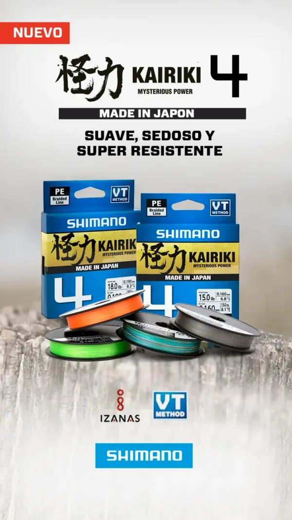 Multifilamento KAIRIKI 4 15lb 150mt NARANJA 0.160 JAPON - Imagen 3