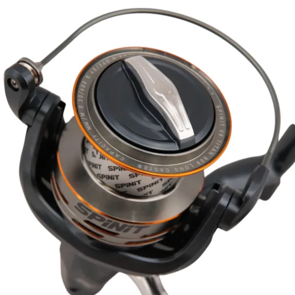 Reel V8 TITAN 808 Long Caster 4.9 8 rulemanes - Imagen 4