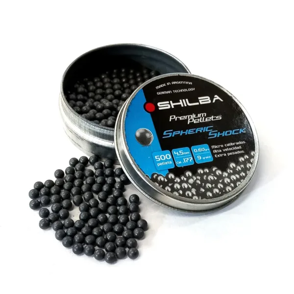 Balines Esféricos lata x500 Pellets 4.5mm Aire Comprimido Rifle - Imagen 2