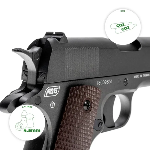 Pistola Dan Wesson Full Metal Bb 4.5mm - Imagen 2