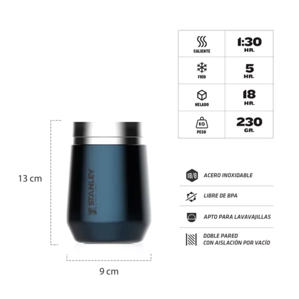 Vaso STANLEY EVERYDAY 295 Ml Azul New - Imagen 2