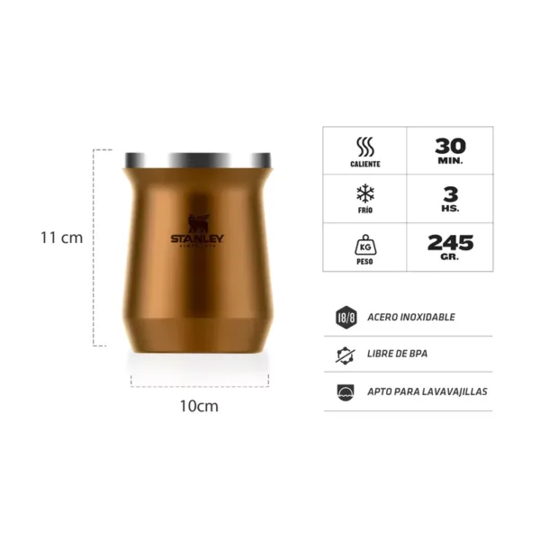 Mate STANLEY 236ml Maple - Imagen 2