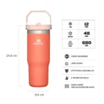 Botella Térmica STANLEY Flip Straw sorbete 887 Ml - Imagen 6