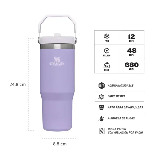 Botella Térmica STANLEY Flip Straw sorbete 887 Ml - Imagen 14