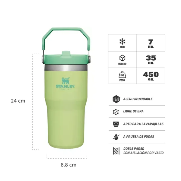 Botella Térmica STANLEY Flip Straw sorbete 591 Ml - Imagen 8