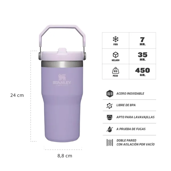 Botella Térmica STANLEY Flip Straw sorbete 591 Ml - Imagen 13