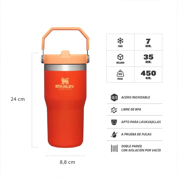 Botella Térmica STANLEY Flip Straw sorbete 591 Ml - Imagen 17