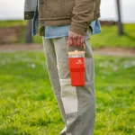 Botella Térmica Flip Straw sorbete 591 Ml - Naranja - Imagen 4