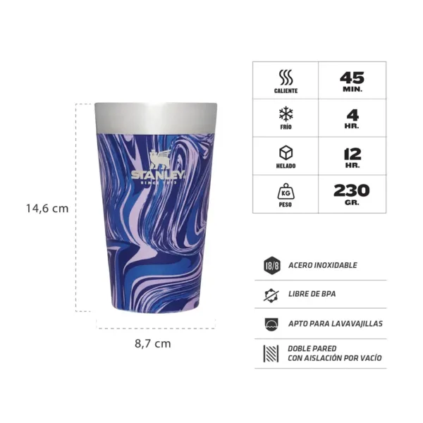 Vaso térmico PINTA 473ml Lapis SWIRL - Imagen 2