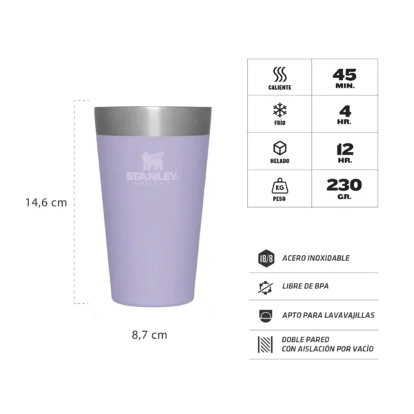 VASO STANLEY PINTA 473ML LAVENDER - Imagen 3