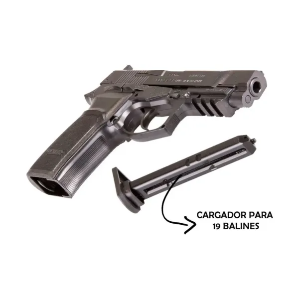 Pistola Co2 Bersa Thunder 9 Pro 4.5mm Gas Balines - Imagen 4