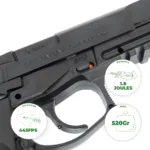 Pistola Co2 Bersa Thunder 9 Pro 6mm Balines - Imagen 4