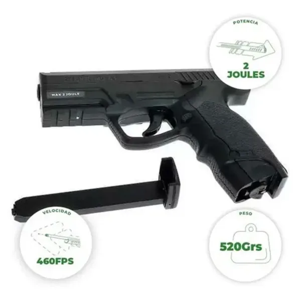 Sistema CO2 Gas ASG Steyr Deportiva 6mm - Imagen 3