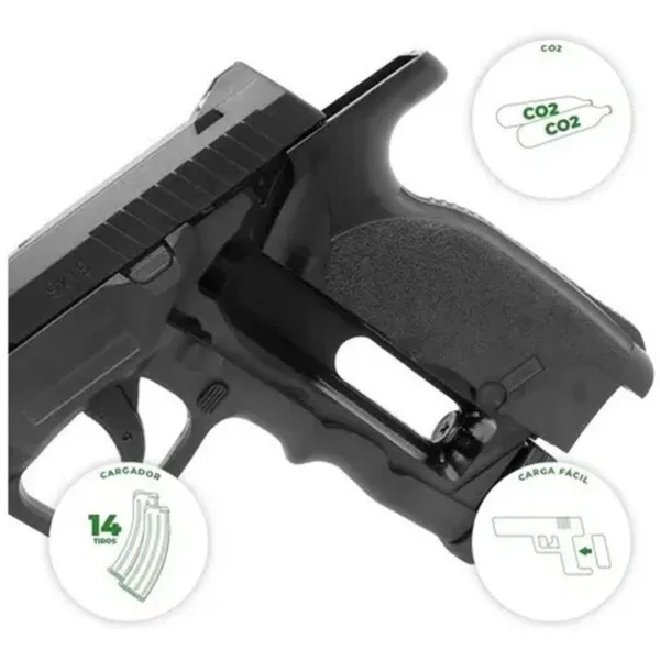 Sistema CO2 Gas ASG Steyr Deportiva 6mm - Imagen 4