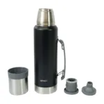 Kit Set Matero Spinit Termo 1.2l Acero + Mate + Bombilla - Negro - Imagen 2