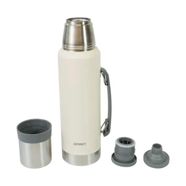 Kit Set Matero Spinit Termo 1.2l Acero + Mate + Bombilla - Marfil - Imagen 2