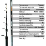 Equipo Pesca Pejerrey Spinit FUZION Caña 4.25m + Reel 3000 - Imagen 3