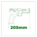 Pistola Co2 P-09 GBB 4.5mm - Imagen 5