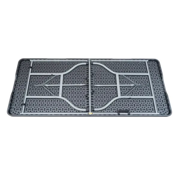 Mesa plegable para exterior símil madera/símil ratán - Símil madera - Imagen 4