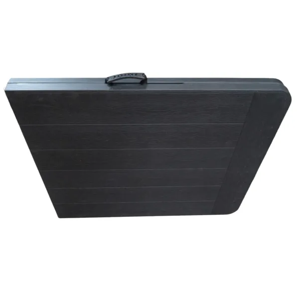 Mesa plegable para exterior símil madera/símil ratán - Símil madera - Imagen 5