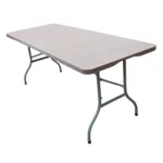 Mesa plegable para exterior símil madera/símil ratán - Símil ratán - Imagen 3