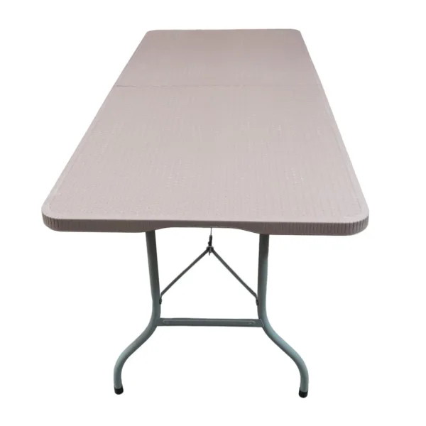 Mesa plegable para exterior símil madera/símil ratán - Símil ratán - Imagen 2