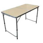 Mesa plegable para exterior estructura de aluminio y acero - Marrón Claro - Imagen 2