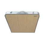 Mesa plegable para exterior estructura de aluminio y acero - Marrón Claro - Imagen 3
