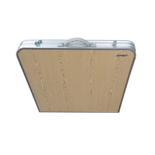 Mesa plegable para exterior estructura de aluminio y acero - Marrón Claro - Imagen 3