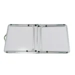Mesa plegable para exterior estructura de aluminio y acero - Marrón Claro - Imagen 4