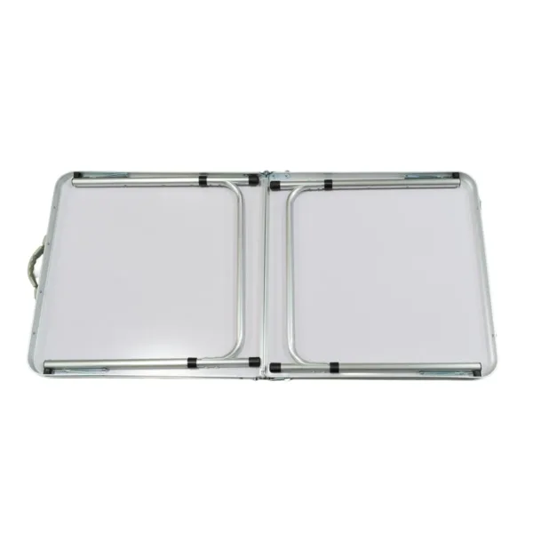 Mesa plegable para exterior estructura de aluminio y acero - Marrón Claro - Imagen 4