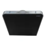 Mesa plegable para exterior estructura de aluminio y acero - Marrón oscuro - Imagen 4