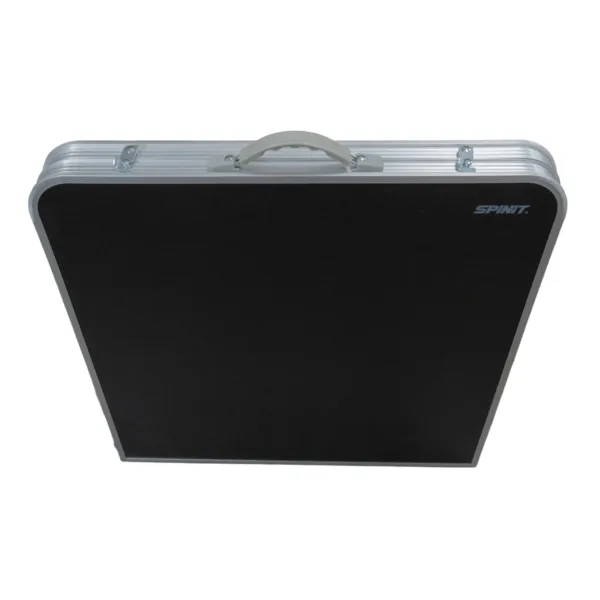 Mesa plegable para exterior estructura de aluminio y acero - Marrón oscuro - Imagen 4