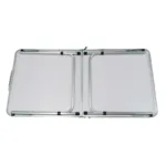 Mesa plegable para exterior estructura de aluminio y acero - Marrón oscuro - Imagen 5